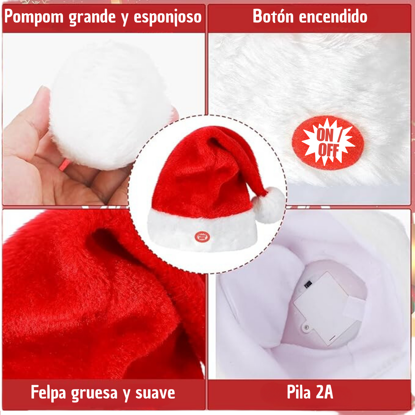 GORRO BAILARÍN NAVIDEÑO